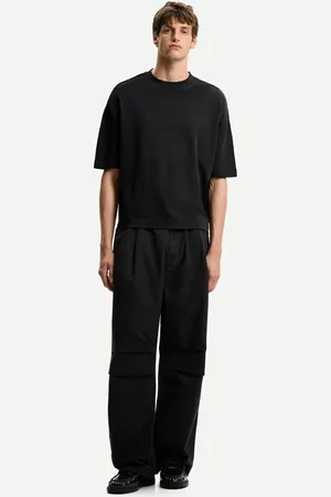 Bershka Superweite Fallschirmhose Herren Xs Schwarz