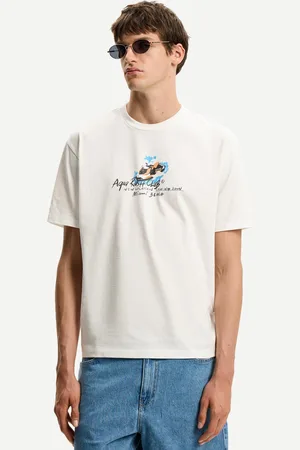 Bershka T-Shirt Mit Print Und Kurzen Ärmeln Herren Xs Grbrochenes Weiss