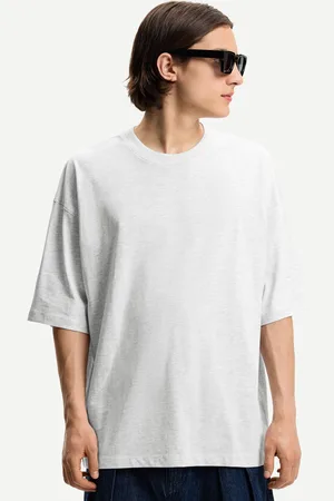 Bershka Kurzärmeliges Oversize-Shirt Herren Xs Grau