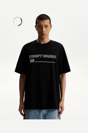 Bershka T-Shirt Mit Print Und Kurzen Ärmeln Herren Xs Schwarz