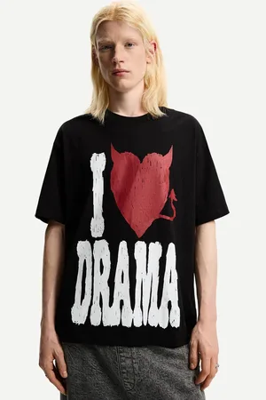 Bershka T-Shirt Mit Print Und Kurzen Ärmeln Herren Xs Schwarz