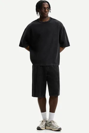 Bershka Oversize-T-Shirt Mit Kurzen Ärmeln Herren Xs Grau