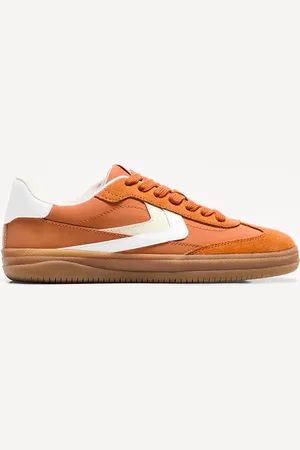 Bershka Retro-Sneaker Damen 35 Orange