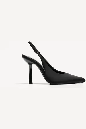 Bershka Slingpumps Damen 35 Schwarz