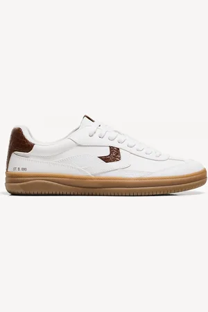 Bershka Retro-Sneaker Mit Animalprint Damen 35 Weiss