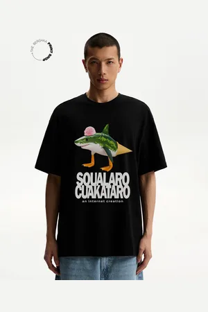 Bershka T-Shirt Mit Print Und Kurzen Ärmeln Herren Xs Schwarz