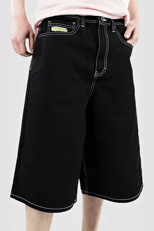 Empyre Ultra Loose Sk8 Denim W Embroidery Shorts