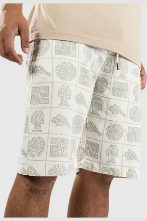 Denim Project Printed Linen Long Shorts