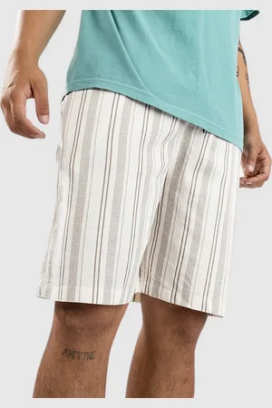 Denim Project Stripe Linen Blend Shorts