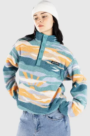 Columbia Helvetia II Printed Cropped Half Snap Sweatjacke