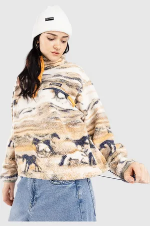 Columbia Helvetia II Printed Cropped Half Snap Sweatjacke
