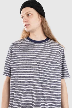 Anerkjendt Akkikki Cot/Linen Stripe T-Shirt