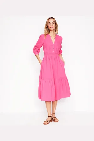 Boden Elena Doppeltuch-Midikleid
