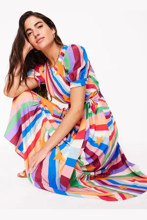 Boden Blousonkleid mit Rundhalsausschnitt-Bunt, Supernova