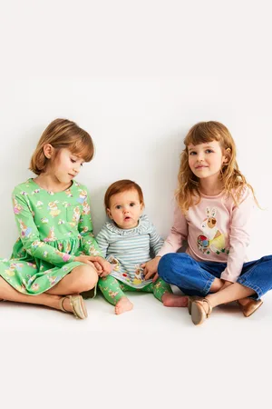 Boden Jerseykleid-Set mit Logo