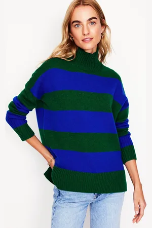 Boden Jessica Oversize-Pullover-Bavaria-Grün, Monarchblau
