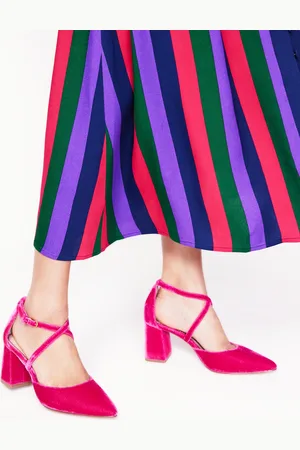 Boden Spitze Pumps mit Riemchen und Blockabsatz