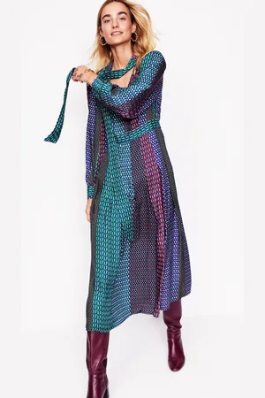 Boden Midikleid mit Schluppe und Schleife-Bunt, Geomix