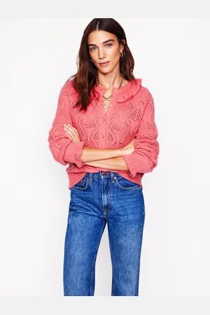 Boden Alice Flauschige Strickjacke mit Ziernaht