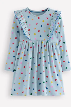 Boden Jerseykleid aus Rippstrick mit Rüschen
