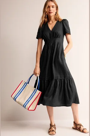 Boden Eve Midikleid aus Leinen