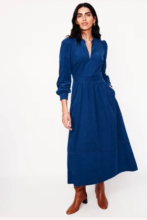 Boden Zoe Midikleid aus Cord mit Reißverschluss