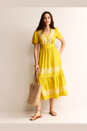 Boden Eve Midikleid aus Leinen