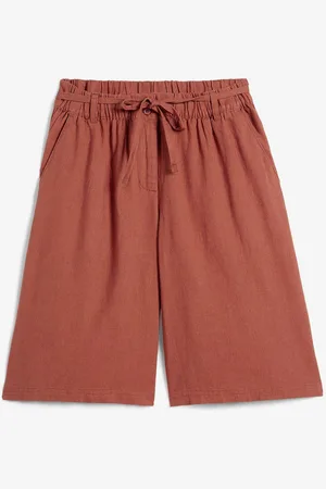 bonprix Legere Bermuda mit Leinen