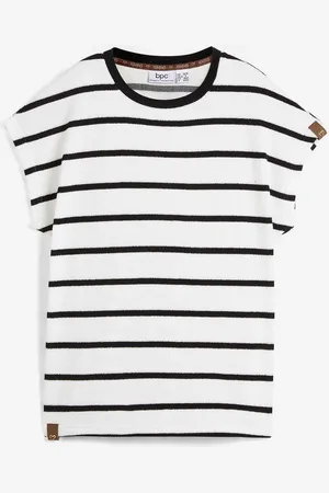 bonprix Shirt mit Streifen, kurzarm
