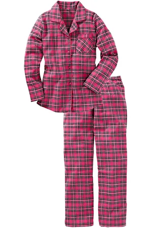 bonprix Gewebter Flanell Pyjama