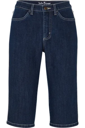 bonprix Jeans Bermuda Slim Fit High Waist