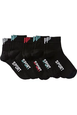 bonprix Sportsocken mit Schriftzug mit Bio-Baumwolle (5er Pack)