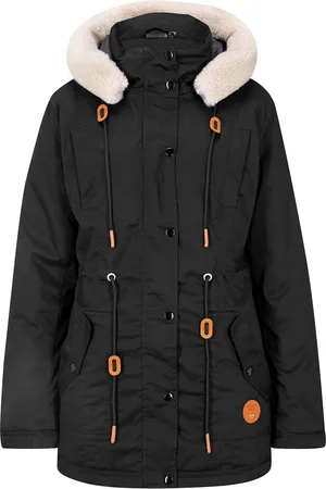 bonprix Wattierter Parka mit Fellimitat-Besatz