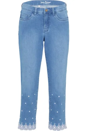 bonprix Capri Straight Jeans Mid Waist