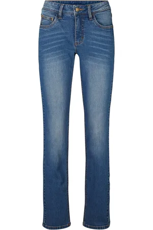 bonprix Straight-Jeans Mid Waist, Stretch