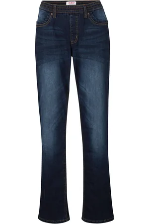 bonprix Straight-Jeans Mid Waist, Thermo