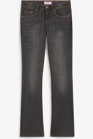 bonprix Bootcut Jeans Mid Waist, Stretch