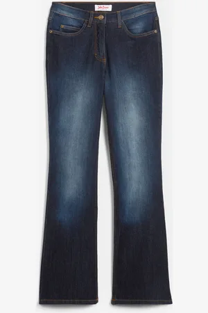 bonprix Bootcut Jeans Mid Waist, Stretch
