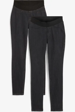 bonprix Jeansleggings mit Gummizug (2er-Pack)