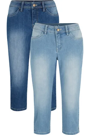 bonprix Capri-Komfort-Stretch-Jeans, 2-er Pack