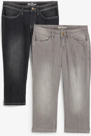 bonprix Capri-Komfort-Stretch-Jeans, 2-er Pack