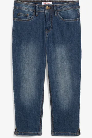 bonprix Slim Fit Jeans Mid Waist, cropped