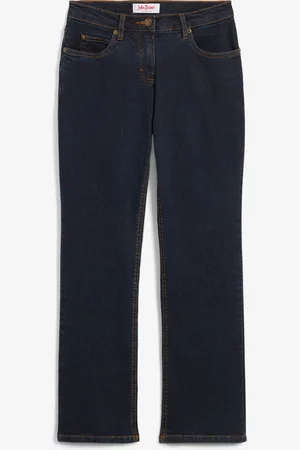 bonprix Straight Jeans Mid Waist, Stretch