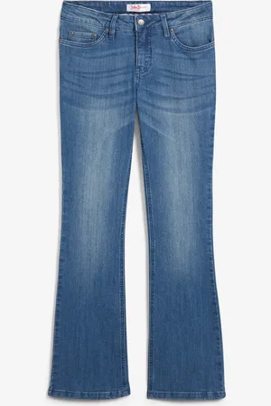bonprix Bootcut Jeans Mid Waist, Stretch