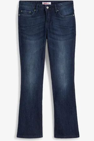 bonprix Bootcut Jeans Mid Waist, Stretch