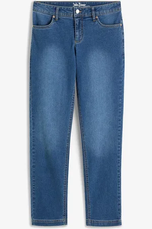 bonprix Straight Jeans Mid Waist, Stretch