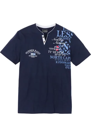 bonprix Henleyshirt, Kurzarm aus reiner Bio-Baumwolle