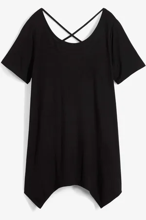 bonprix Zipfel Longshirt, kurzarm