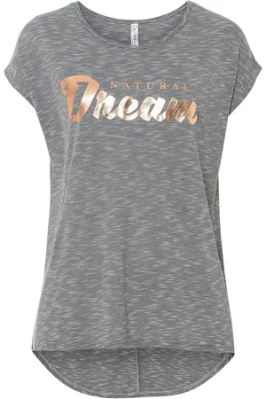 bonprix Longshirt mit hervorgehobener Schrift