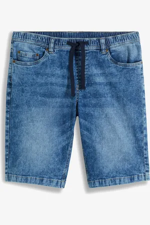 bonprix Leichte Jeans-Schlupf-Bermuda, Slim Fit